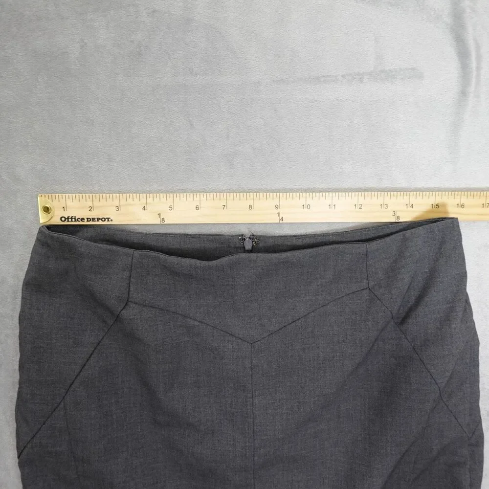Worthington Pencil Skirt Womens Size 8 Grey Business Work Teacher Career Church